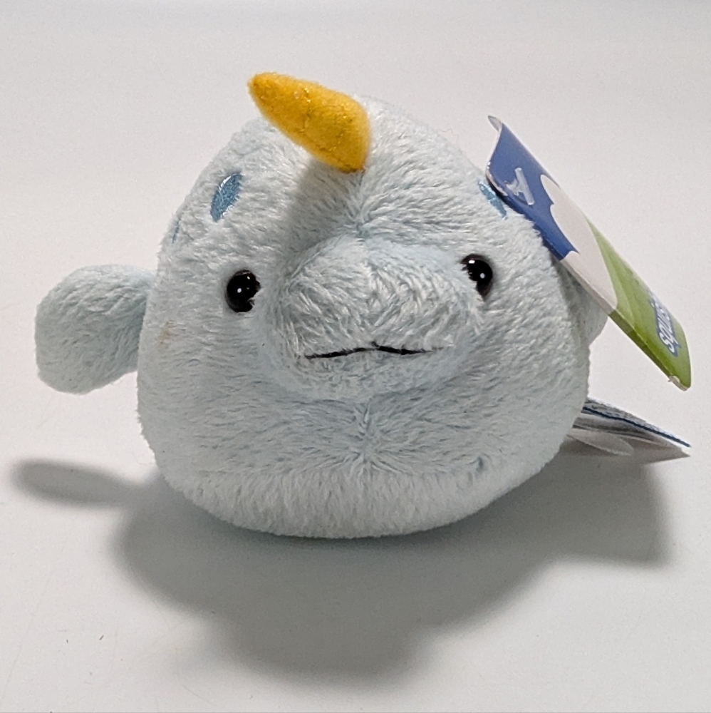 Squishable Micro Narwhal Plush Keychain NWT